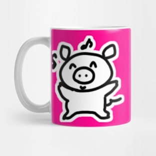 Happy Boo the kawaii pig. Mug